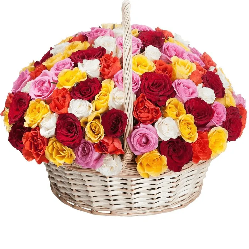 Корзина с цветами Дорога в сказку