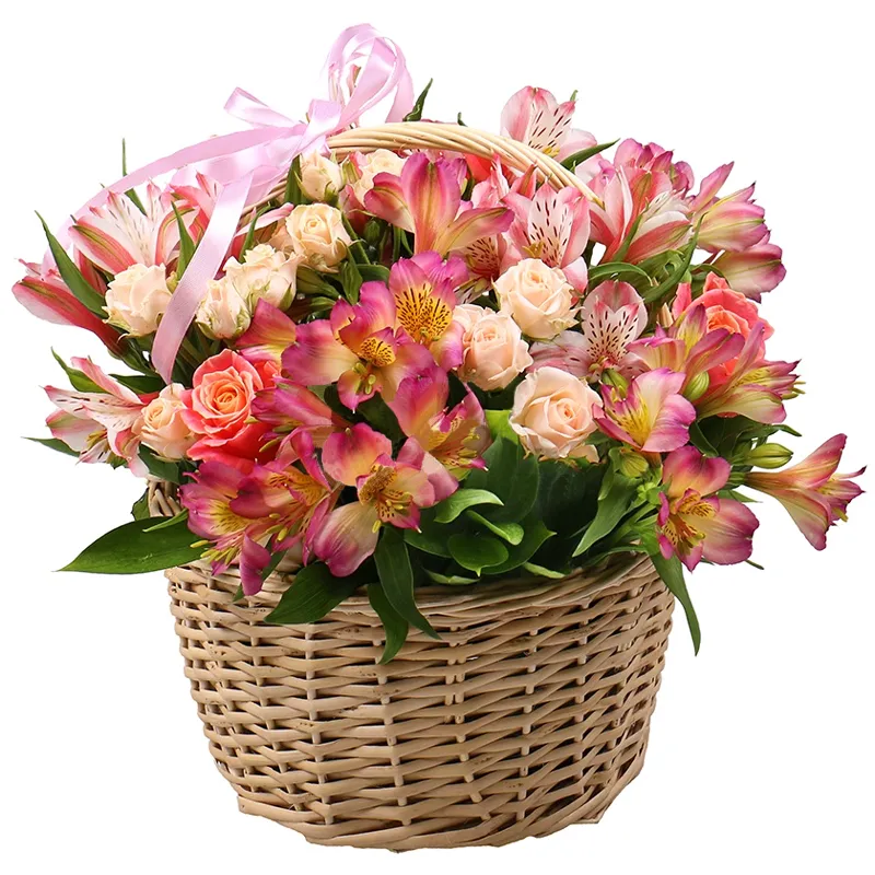 Корзина с цветами Тепло души